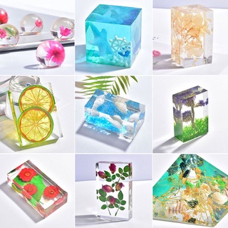 honolulu11 - molde rectangular de silicona epoxi, cristal de resina, manualidades, decoración de flores secas (6)