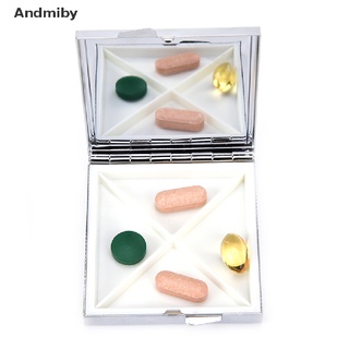 [ady] mini caja de pastillas de metal de viaje medicina medicina vitamina tableta organizador contenedor caso ydj