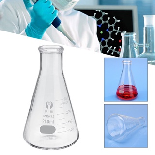 en venta maravilloso frasco cónico erlenmeyer laboratorio borosilicato vidrio 3.3 laboratorio cristalería 250ml