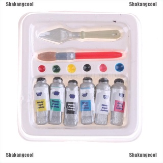 [SKC] Mini cepillo de pintura en miniatura para casa de muñecas, Color, pintura, pincel de pintura [Shakangcool] (1)