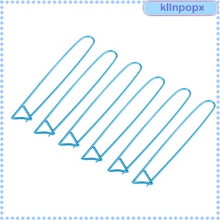 Kllnpopx 6 pzs agujas De crochet De aleación/agujas para tejer tamaño 4