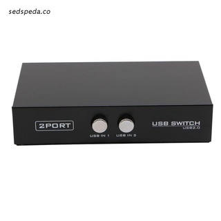 sed 2 puertos usb2.0 compartir dispositivo interruptor adaptador caja para pc escáner impresora