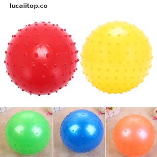 【LL】 22cm massage ball beach game inflatable ball toy children kids toy random color .