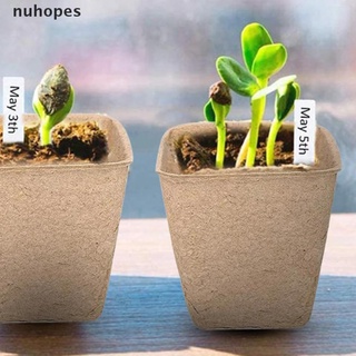 nuhopes 40pieces 6cm protección ambiental jardín turba macetas planta plántulas arrancadores co (8)