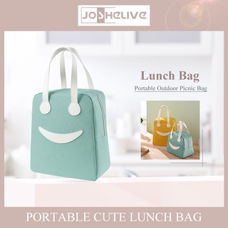 Meal bag with rice bag insulation bag portable cute lunch bag outdoor picnic bag ice bag student lunch bag abbe