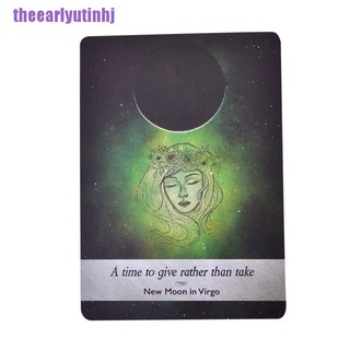[ear]Tarot Cards Moonology Oracle Cards - guía de juegos para fiestas, inglés