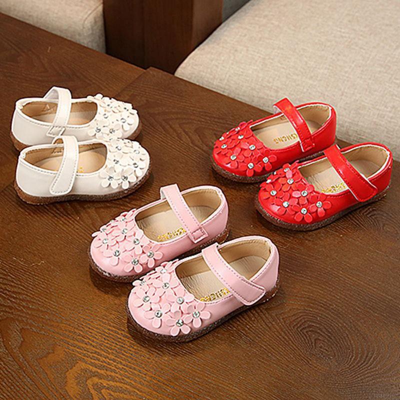 WALKERS Babyme 1 zapatos para niña/zapatos de piel sintética con flores/zapatos antideslizantes para primeros pasos (2)