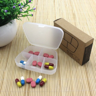 Nueva caja de medicina portátil de 5 células, clasificación de viaje pequeña caja de medicina, caja de almacenamiento a prueba de humedad para medicina