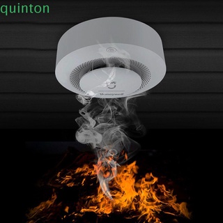 Quinton APP Sensor de fuego seguro inteligente hogar humo Sensor inteligente Control remoto alarma Aqara Detector de fuego fotoeléctrico/Multicolor