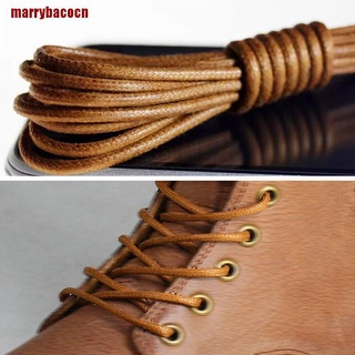 [MARRB] Cordones redondos encerados para zapatos cordones de cuero Brogues multicolor RRY