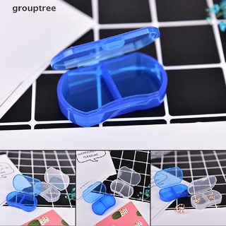 grouptree - caja de pastillas de plástico portátil para cuidado saludable con almacenamiento temporal