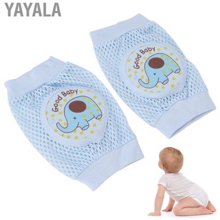 Yayala-Rodilleras Para Bebé , Diseño De Elefante Azul , Gatear , Anticaída , Codo , Leggings (2)