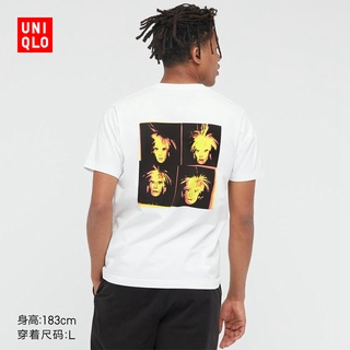 Uniqlo camiseta con estampado de cuello redondo y manga corta Andy Warhol para hombre/mujer/parejas (UT)