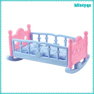 [kllotyqe] Cuna de muñeca de bebé cuna Mellchan cama Mellchan para muñecas Mellchan accesorio de dormitorio (3)