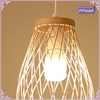 Bamboo Lantern Pendant Light Chinese Style Ceiling Lantern for Farmhouse