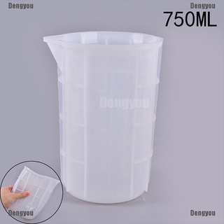 <dengyou> 750ml de silicona tazas de medición de resina epoxi tazas de silicona mezcla tazas molde herramientas