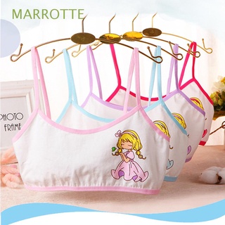 MARROTTE Teens Training Bras For Kids Puberty Clothing Young Girl Bra Princess 4pcs/bag Bear Comfortable Cotton Girls Underwear