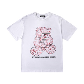 2021 camiseta De Manga corta con estampado De oso We11Done De Alta calidad Para hombre y mujer