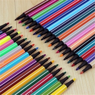 Juego de marcadores de 12 colores de acuarela pluma de pintura lápices bolígrafos pincel marcadores para niños suministros de arte escolar lavable