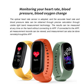 Novo M5 Smart Watch Hombres Mujeres Monitor De Ritmo Cardíaco Presión Arterial Fitness Tracker Smartwatch Band 5 Reloj Deportivo Para IOS Android (2)