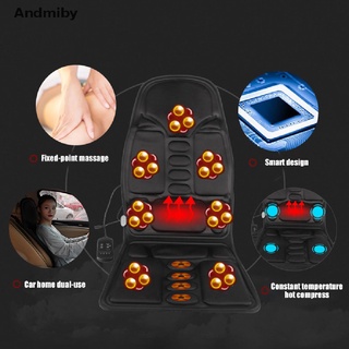[ady] 8 almohadillas de masaje para asiento de coche, alivio de la espalda, masajeador lumbar ydj