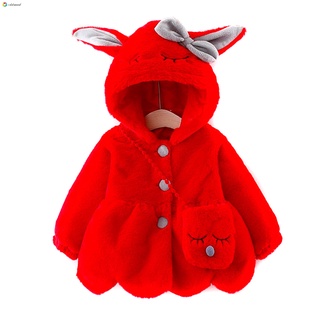[cod] chaquetas con capucha de conejo para niñas/bebé/bebé/niños/niñas/abrigo outwear (7)