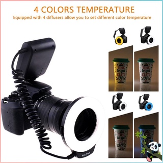 Macro LED Ring Flash Light For Canon For Nikon For Panasonic For Pentax For Olympus DSLR Camera (6)