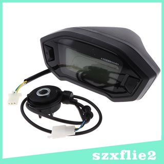 [Caliente!] Lcd Digital retroiluminación odómetro de motocicleta velocímetro tacómetro medidor - 12V