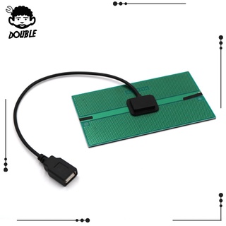 [doble] Cargador de Panel Solar puerto USB GPS teléfono celular cargador para senderismo al aire libre lámpara (1)