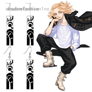 shadowfashion 1 par de aretes acrílicos anime tokyo avengers de 7*2 cm