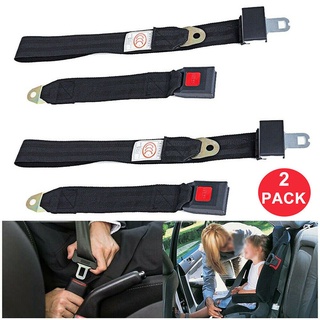 2 piezas de cinturón de seguridad Universal de 2 puntos ajustable retráctil para coche, asiento único