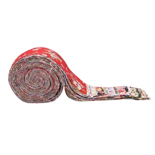 Tiras de tela rollo de tela de gelatina paquetes de tela de acolchado tiras enrollables flor precortada Patchwork con patrones surtidos (6)