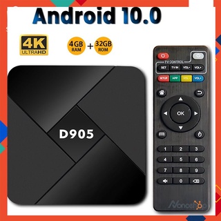 nuevo d905 smart tv box pk mxqpro android 10.0 4gb 32gb wifi 2.4g 4k amlogic s905 youtube android tv box set top box media player