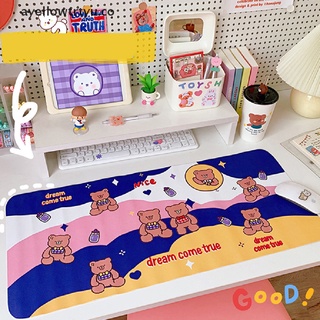 TRTYU Cute mouse pad waterproof desktop oil-proof anti-skid table mat game writing pad .