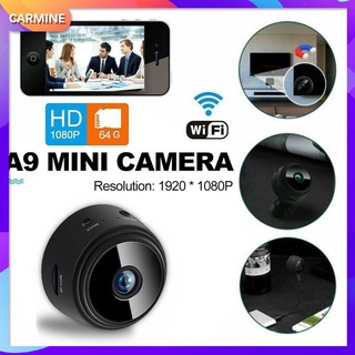 Cámara wifi bluetooth A9 monitor Inalámbrico 1080p-Oculto Con Batería Incorporada HD 4K Función De Visión Nocturna , micro De Red CARMINE