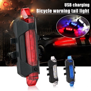 USB Rechargeable Bicycle Warning Tail LED Light Waterproof Safety Bike Accessory Outdoor Activity