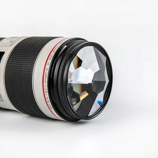 3"slr prism cámara filtro de vidrio foto caleidoscopio lente para fotografía slr (5)