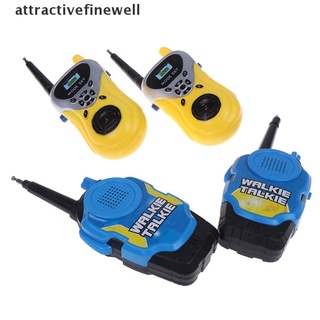 [atractivefinewell] 2pcs mini walkie talkie kids radio station portátil radio comunicador regalo