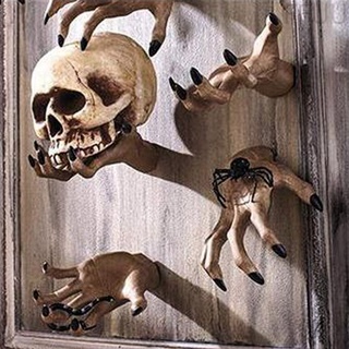 [FF86] Adorno de Halloween de resina aterradora decoración de garras de mano arte artesanía pared colgante para fiesta en casa