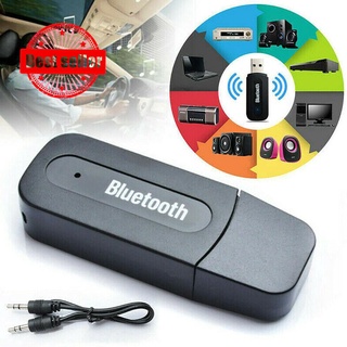 Adaptador portátil AUX USB inalámbrico Bluetooth Audio estéreo coche 3,5 mm música Audio adaptador (con receptor P1Z3