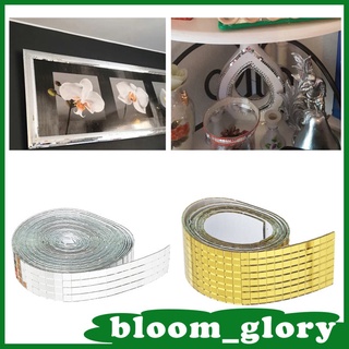 (Bloom) 1464 piezas espejos De Mosaico De vidrio cuadrado autoadhesivo Mosaico Para manualidades Diy decoración (oro plateado