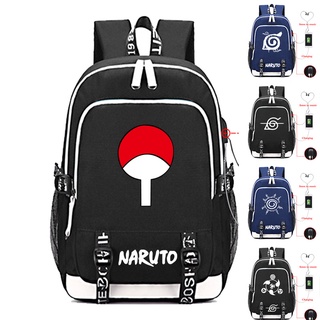 Anime Naruto Merchandise USB Carga Mochila Campus Estudiante Bolsa De La Escuela Excursión Viaje