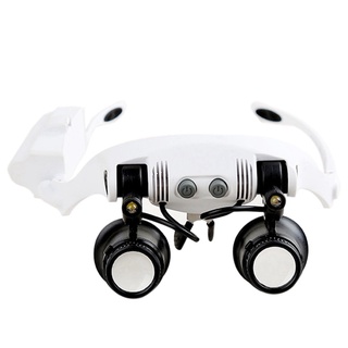 9892G-3A Glasses Magnifier with LED Light with 10/15/20/25 Lens