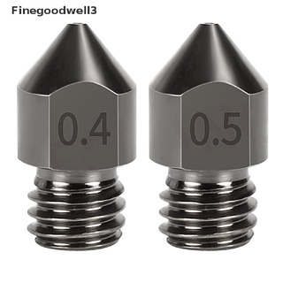 finegoodwell3 mk8 boquillas extrusoras de acero impresora 3d endurecer boquillas de acero 0.2-1 mm rosca 1,75 mm modish