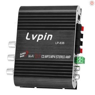 Mini HIFI Audio Stereo Power Amplifier Subwoofer MP3 Car Radio Channels 2 Household Super Bass Lvpin 838 (1)