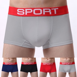 hombres sexy bragas suave transpirable pantalones cortos elásticos boxeador calzoncillos deportivos calzoncillos