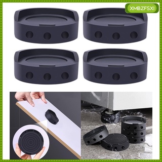 4 piezas negro antivibración almohadillas prevenir temblores para lavadora secadora aparato (5)