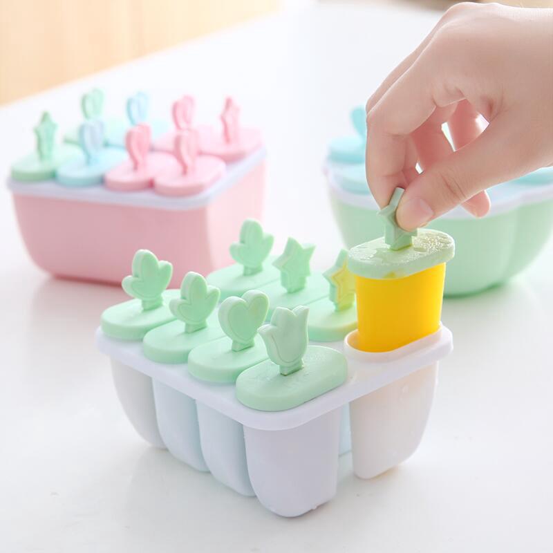 Moldes de paletas de cocina/moldes de Pop de hielo para niños/molde de Material libre de BPA con palos/DIY reutilizable de fácil liberación de hielo Pop Maker/Popsicle hielo congelado molde conjunto
