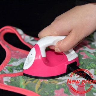 Cute Mini Electric Iron Portable Travel Handmade Craft Sewing Clothes Supplies R0T9
