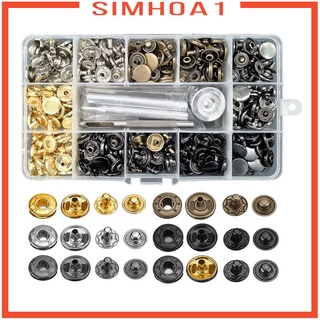 [SIMHOA1] Kit de sujetador de presión prensa perno broches botón herramienta Material de cobre